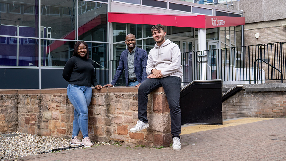 ENSA's Elected Co-Presidents outside Merchiston Campus